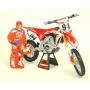 Orange Cycle Parts Die-Cast Replica Toy 1:6 Scale Model Ken Roczen Team Honda HRC Dirt Bike by NewRay 49593
