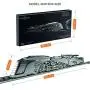 Timeformachine 3D Model kit Vintage Scale Model Train kit Dazzling Steamliner-Moving Wind-Up Train Model | 3D Puzzle for Adults-Metal DIY Kit Metal Model Collectible DIY Construction Set of a Train