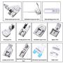 lorelo 11 Pieces Presser Feet Sewing Machine Presser Foot Sewing Machine Kit Household DIY Spare Parts Accessories for Sewing Machine
