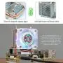 Yahboom Raspberry Pi ICE Tower Cooler RPI RGB Cooling Fan with 5mm Copper Tube & Raspberry Pi Heatsink Yahboom Raspberry Pi ICE Tower Cooler RPI RGB Cooling Fan with 5mm Copper Tube & Raspberry Pi Heatsink