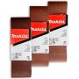 Makita 15 Piece - 3'' Multi-Grit Sanding Belt Set For 3''x21'' Belt Sanders – Complete Sanding Set For Wood & Metal - 60-240 Grits