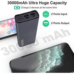 Power Bank 30000mAh High Grade Metal Portable Charger Quick Charge Smart Phones Tablet Games Console DV Bluetooth Headphone Mini Speaker etc.