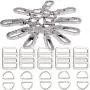 Swivel Lobster Clasps Clips Lanyard Snap Hook and Slide Buckles and Metal D Ring Semi-Circular D Ring for Handbag Bags Cat Dog Collar Buckles Ring Hand DIY Accessories Dog Leash Hardware Craft Swivel Lobster Clasps Clips Lanyard Snap Hook and Slide Buckles and Metal D Ring Semi-Circular D Ring for Handbag Bags Cat Dog Collar Buckles Ring Hand DIY Accessories Dog Leash Hardware Craft