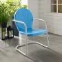Crosley Furniture Griffith Metal Outdoor Chair - Sky Blue Crosley Furniture Griffith Metal Outdoor Chair - Sky Blue