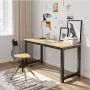 Tribesigns Modern Simple Style Computer Desk PC Laptop Study Table Office Desk Workstation for Home Office, Walnut + Black Leg Tribesigns Modern Simple Style Computer Desk PC Laptop Study Table Office Desk Workstation for Home Office, Walnut + Black Leg