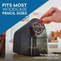 X-ACTO Pencil Sharpener | School Pro Electric Pencil Sharpener, With Six Size Dial, XL Shavings Bin, Black, 1 Count
