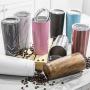 Sipworks Stainless Steel Coffee Tumbler: Double-Wall Vacuum Insulated Spill-proof Travel Mug Metal Coffee Cup with Lid, 20-Ounce Gray Marble