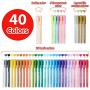 Ohuhu 40 Colors Acrylic Markers + 18 Colors Metallic Acrylic Markers