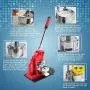 Button Maker Machine 1 1/4 Inch 32mm Button Badge Maker Punch Press Machine Pins Punch Press Machine with 1000 Pcs Free Button Parts and Circle Cutter