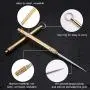 5 Pieces Portable Titanium Toothpick Pocket Toothpick with Metal Toothpick Holder for Outdoor Camping and Picnic 5 Pieces Portable Titanium Toothpick Pocket Toothpick with Metal Toothpick Holder for Outdoor Camping and Picnic