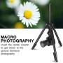 MACTREM Professional Camera Tripod with Phone Mount, 62'' DSLR Tripod for Travel, Super Lightweight and Reliable Stability, Ball Head Tripod Detachable Monopod with Carry Bag (Black)