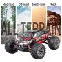 Hosim 1:16 Scale 4WD 36km/h High Speed RC Truck 9135 Remote Control RC Car 2.4Ghz Radio Controlled Off-Road RC Monster Truck RTR Hobby Car Buggy for Kids Adults (Red)