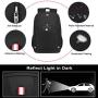 Laptop Backpack,Business Travel Backpack with USB Charging Slit for Men Womens, Anti Theft Water Resistant College School Bookbag Computer Backpack Fits 15 Inch Laptop and Notebook,Black