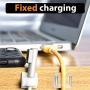 50pcs Cable Clips, Adhesive Cable Organizer Cord Holder, Durable Strong Cable Wire Management for Car, Office and Home (Transparent)