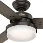 Hunter Sentinel Indoor Ceiling Fan with LED Light and Remote Control, 52'', Premier Bronze