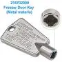 216702900 Freezer Door Key (Metal) Replaces Part# 297147700 AP4301346 AP4071414 PS2061565 AP2113733 06599905 08037402 12849 297147700 Compatible for Frigidaire，KitchenAid