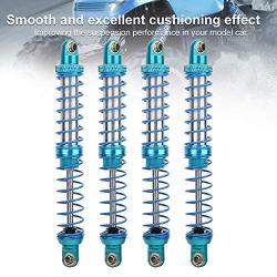 Tbest Shock Absorber Damper, 4pcs RC Update Part Metal Shock Damper + Spare Springs for TRX4 SCX10 D90 1/10 RC Crawler(120mm)