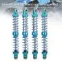 Tbest Shock Absorber Damper, 4pcs RC Update Part Metal Shock Damper + Spare Springs for TRX4 SCX10 D90 1/10 RC Crawler(120mm) Tbest Shock Absorber Damper, 4pcs RC Update Part Metal Shock Damper + Spare Springs for TRX4 SCX10 D90 1/10 RC Crawler(120mm)