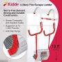 Kidde 468193 KL-2S Two-Story Fire Escape Ladder with Anti-Slip Rungs, 13-Foot
