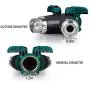 NEX 2 Way Y Hose Connector, Garden Faucet Splitter Metal Body with Comfortable Smooth Rubberized Grip NEX 2 Way Y Hose Connector, Garden Faucet Splitter Metal Body with Comfortable Smooth Rubberized Grip