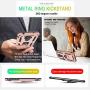 Moto G7 Power Phone Case,Moto G7 Supra Case with HD Screen Protector,Gritup 360 Degree Rotating Metal Ring Holder Kickstand Armor Anti-Scratch Bracket Cover Phone Case for Motorola G7 Power Rose Gold