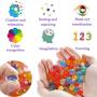 MAGICLUB Water Beads with Fine Motor Skills Toy Set Non-Toxic Water Sensory Toy for Kids-30,000 Beads Sensory Bin Kit with 1 Scoop 1 Spoon and 6 Tweezers Jelly Beads for Early Skill Development