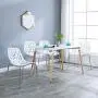 Bonnlo Modern Stackable Chair Set of 4 Kitchen Dining Chair Birch Sapling Comfy Chairs for Indoor Use (White) Bonnlo Modern Stackable Chair Set of 4 Kitchen Dining Chair Birch Sapling Comfy Chairs for Indoor Use (White)