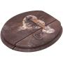 Sanilo Round Toilet Seat, Wide Choice of Slow Close Toilet Seats, Molded Wood, Strong Hinges (Lock)