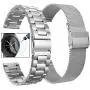 Koreda Compatible with Samsung Galaxy Watch 42mm/Galaxy Watch 3 41mm/Active 40mm/Active 2 40mm 44mm Bands Sets, 20mm Stainless Steel Metal Band + Mesh Loop Replacement Bracelet Strap for Gear Sport