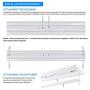 AntLux 4FT LED Wraparound Light Fixture 50W Ultra Slim LED Shop Lights for Garage, No Glare, 5500 Lumens, 4000K Neutral White, 4 Foot Flush Mount Office Ceiling Wrap Light for Workshop Kitchen, 4 Pack