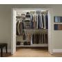 ClosetMaid 22875 ShelfTrack 5ft. to 8ft. Adjustable Closet Organizer Kit, White