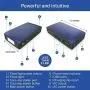 HALO Bolt 58830 mWh Portable Phone Laptop Charger Car Jump Starter with AC Outlet and Car Charger - Blue Graphite
