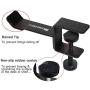 Headphone Headset Stand Holder, 6amLifestyle Universal Metal Gaming Headphones Hanger Mount Under Desk Hook Clip with Adjustable Clamp for All Headsets, Black（Patented）