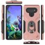 Topnow for LG K51 Case, LG Reflect Case, LG Q51 Case, [Military Grade] 12ft Drop Tested Rotatable Metal Ring Holder Compatible with Magnetic Car Kickstand Case for LG K51 (Rose Gold)