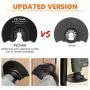 PECHAM 24PCS Universal Wood Metal Oscillating Multitool Quick Release Saw Blades Fit Porter Cable Black & Decker Rockwell Ridgid Ryobi Milwaukee DeWalt Chicago Craftsman