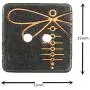 Bezelry 12 Pieces Square Engraving Dragonfly Pattern Holes Buttons. 15mmx15mm. (Black Copper) Bezelry 12 Pieces Square Engraving Dragonfly Pattern Holes Buttons. 15mmx15mm. (Black Copper)