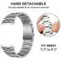 TRUMiRR No Gap Band for Galaxy Watch 46mm / Gear S3 with Solid Clips, Quick Release Stainless Steel Watchband Hand Detach Strap Wristband for Samsung Galaxy Watch 46mm R800/Gear S3 Classic/Frontier