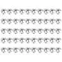 DYWISHKEY 50 Pieces Metal Pin Keepers Backs, Locking Pin Keepers Backs (No Tool Required) (Sliver) DYWISHKEY 50 Pieces Metal Pin Keepers Backs, Locking Pin Keepers Backs (No Tool Required) (Sliver)