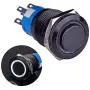 Ulincos Latching Push Button Switch U19C2 1NO1NC SPDT ON/Off Black Metal Shell with 12V White LED Ring Suitable for 19mm 3/4'' Mounting Hole (White) Ulincos Latching Push Button Switch U19C2 1NO1NC SPDT ON/Off Black Metal Shell with 12V White LED Ring Suitable for 19mm 3/4'' Mounting Hole (White)