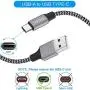 USB Type C Cable 3A Fast Charging, TAKAGI (3-Pack 6feet) USB-A to USB-C Nylon Braided Data Sync Transfer Cord Compatible with Galaxy S10 S10E S9 S8 S20 Plus, Note 10 9 8 and Other USB C Charger USB Type C Cable 3A Fast Charging, TAKAGI (3-Pack 6feet) USB-A to USB-C Nylon Braided Data Sync Transfer Cord Compatible with Galaxy S10 S10E S9 S8 S20 Plus, Note 10 9 8 and Other USB C Charger