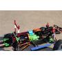 GPM Axial SCX10 II Upgrade Parts (AX90046) Aluminum Front/Rear Body Post Mount with Clips - 1 Set Blue