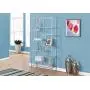 Monarch Bookcase, 72'', Silver/Clear Glass