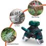NEX 2 Way Y Hose Connector, Garden Faucet Splitter Metal Body with Comfortable Smooth Rubberized Grip