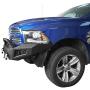 Hooke Road Ram 1500 Steel Bumper Front + Rear Full Width Bumper Combo with LED Lights & D-Rings for 2013-2018 Dodge Ram 1500 (Exclude Rebel)