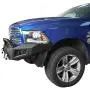 Hooke Road Ram 1500 Steel Bumper Front + Rear Full Width Bumper Combo with LED Lights & D-Rings for 2013-2018 Dodge Ram 1500 (Exclude Rebel)