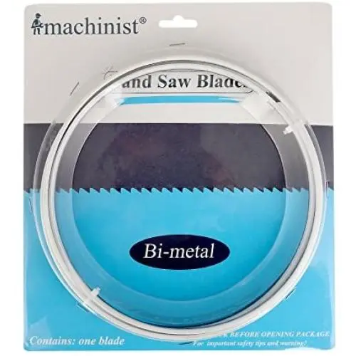 Imachinist 72'' Long, 1/2'' Wide, 0.025'' Thick M42 Bi-Metal Bandsaw Blades for Soft Metal Cutting (14/18TPI)