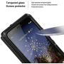 Feitenn Google Pixel 3A Case, Pixel 3A Case Heavy Duty, Gorilla Glass Armor Aluminum Alloy Metal Cover Rubber Bumper Military Shockproof Hard Defender Men Gift for Google Pixel 3A - Black