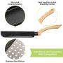 2 Pieces Tamagoyaki Pan Spatula Metal Omelette Pans Non-stick Frying Pan, Wide Spatula Turner and Silicone Pastry Brush for Kitchen Baking Cooking Tools