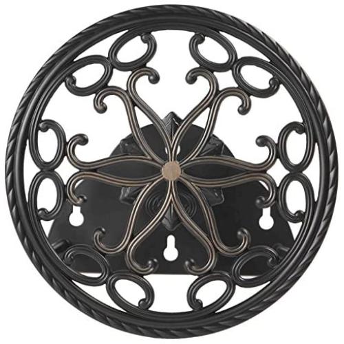 Liberty Garden 671 Wall Mount Decorative Garden Hose Butler, Holds 125-Feet of 5/8-Inch Hose - Patina
