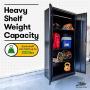 Fedmax Storage Cabinet with Doors and Shelves 71 Tall w Locks & Adjustable Shelving Metal Utility Cabinet for Garage Office Classroom Kitchen Pantry 70 86 L x 31 5 W x 15 75 D